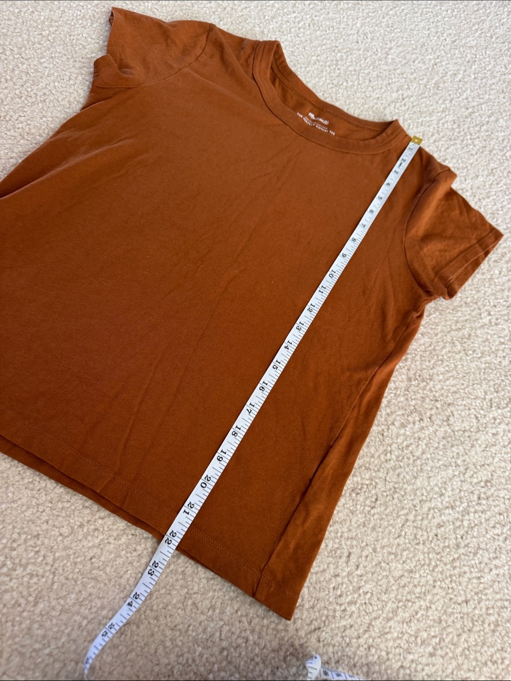 Madewell Short Sleeve Tee in Burnt Orange - Picture 4 of 4